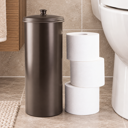 Slim Toilet Paper Storage Canister