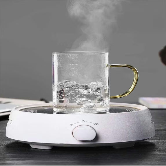 Walnut Handle Heat Resistant Glass Mug
