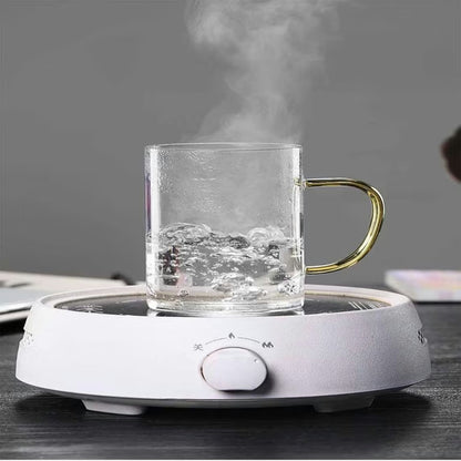 Walnut Handle Heat Resistant Glass Mug