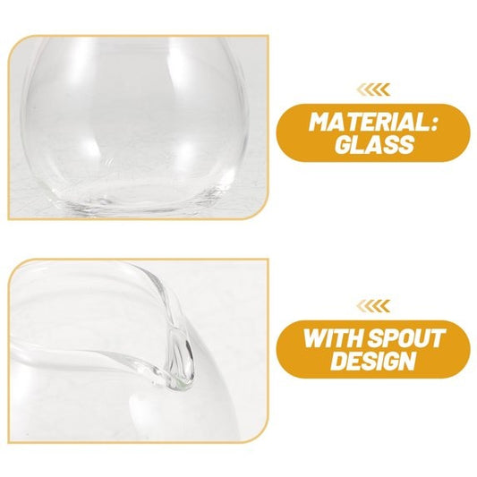 Handmade Glass Tea Serving Pitcher
